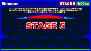 Survive for 1minute #3, 220 country elimination marble race game in Algodoo | Marble Factory