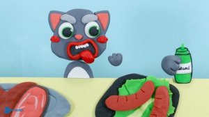 My Talking Tom And Friend - Tom And Angela Mukbang Asmr Eating Barbecue Party