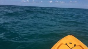 Hobie Outback Kayak 1-2 foot waves Atlantic Ocean