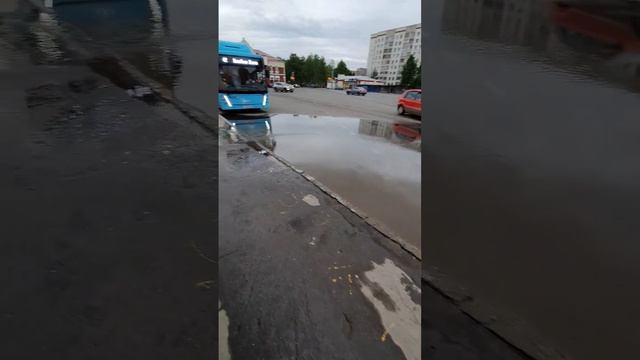 Площадь Терёхина опять затопило #архангельск #соломбала #архангельскаяобласть #росводоканал #лужа
