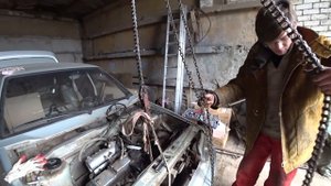 ВАЗ 2115 СНЯТИЕ МОТОРА . СГНИЛ КУЗОВ