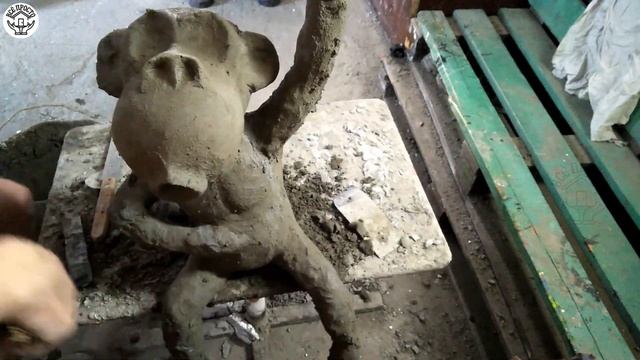 КРАСОТКА из ЦЕМЕНТА своими руками | Поделка для сада | DIY cement crafts with your own hands смотреть онлайн