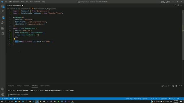 #13.9 - Access FormControl in HTML Template - Reactive Form - Angular Series смотреть онлайн