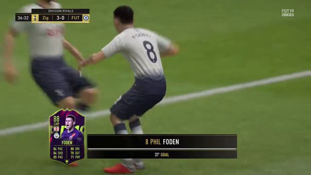 Great bullet goal by Phil Foden Future Star card fifa19
