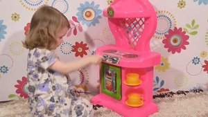 Детская кухня распаковка игрового набора для девочек Kids kitchen unboxing playset