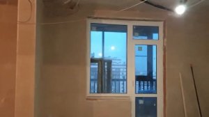 Осушитель воздуха после штукатурных работ.