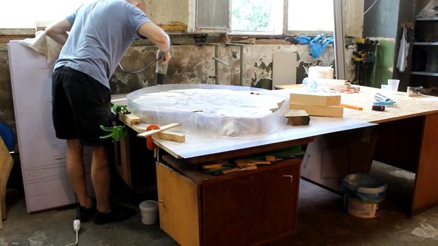 Epoxy round table. Круглый стол с эпоксидной смолой. смотреть онлайн
