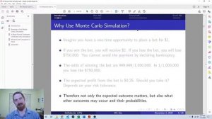 Introduction to Monte Carlo Simulations - Monte Carlo Simulation