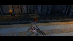 Skyrim SE Red Sonja Armor and Weapon Showcase