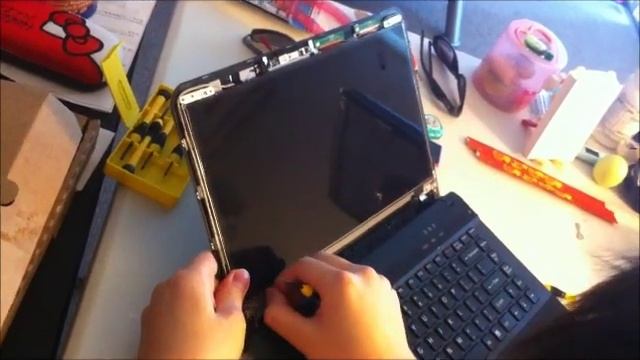 Laptop screen replacement/How to replace laptop screen（SONY VPC-EA48EC) смотреть онлайн