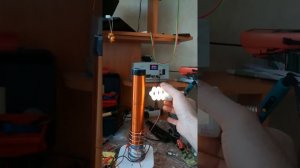 Катушка Тесла. Стоячая волна наглядно.