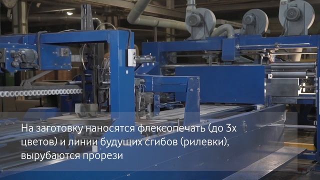Как это сделано_ Производство четырехклапанных ящиков из гофрокартона с флексопечатью