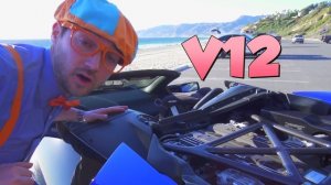 The Blippi Lamborghini Race Car Video | Learn About Vehicles for Kids