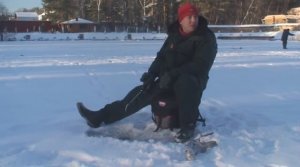 Зимняя рыбалка с катушкой  Нельма