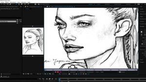After Effects 2021 замена Vector Paint Имитация эффекта рисования карандашом срисовка с фотографии