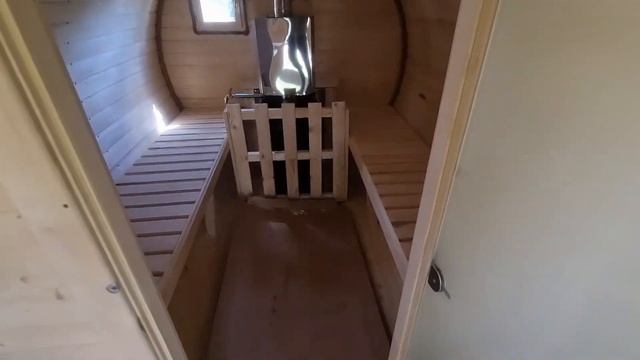 Обзор круглой Бани Бочки 4м смотреть онлайн