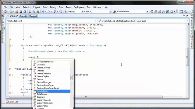 WinForms Charts - How to Invoke the Chart Wizard at Runtime смотреть онлайн