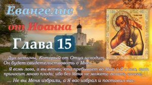 Глава 15 Евангелие от Иоанна ML (слушать аудио Евангелие)
