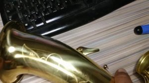 Правка раструба саксофона на термопластике