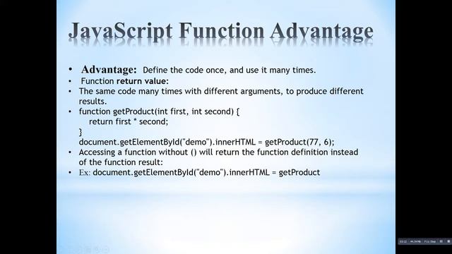 how to write javascript function