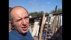 Домашнее подворье - режем свинку.