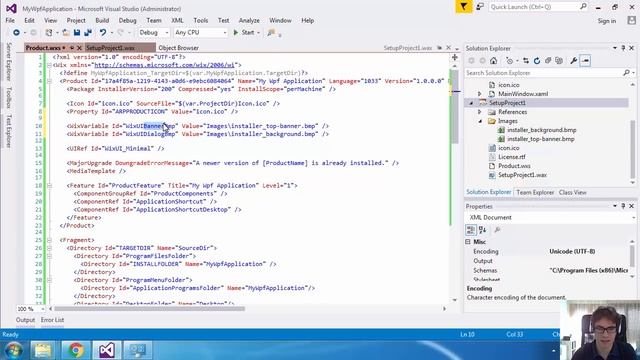 Create a MSI/Setup package for C# with WiX Toolset смотреть онлайн