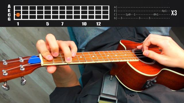 Undertale HEARTACHE Easy Ukulele Tutorial смотреть онлайн