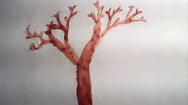 Как нарисовать осеннее дерево красками смотреть онлайн