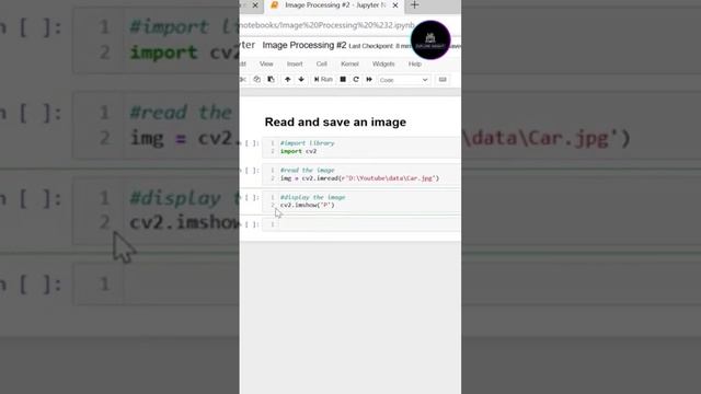 Read and save image using OpenCV Python