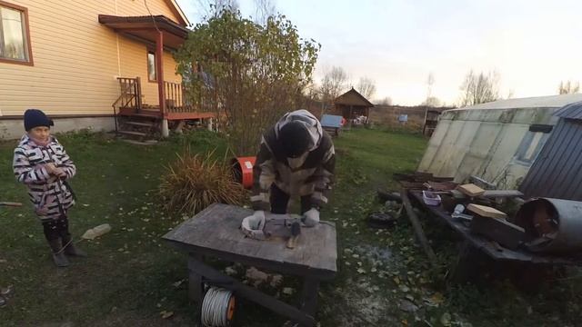 Создание сервировочной доски из массива ели. смотреть онлайн