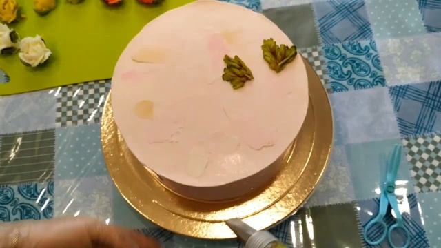 ТОРТ. Кремовые цветы. Пионы из крема.Cream flowers.
