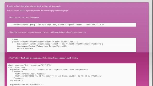 How to configure logback-access.xml with Spring Boot смотреть онлайн