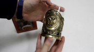 Латунный подстаканник «Здравоохранение» со стаканом– обзор от магазина подарков «Счастливый случай»