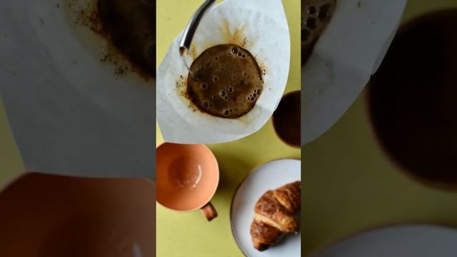 Freshly brewed coffee using paper filter. #coffee #morning #lifestyle #food #timelapse #brew