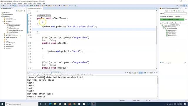 TestNG Tutorial #9 - TestNG Annotations | BeforeGroups | BeforeClass
