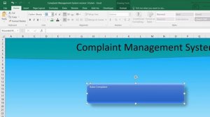 Complaint Management System - Part 2 (Creating Excel File, Worksheets and Support Data)