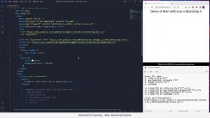 Bootstrap 5 | Alert with Icon font | 006 Episode 2-5 Demo