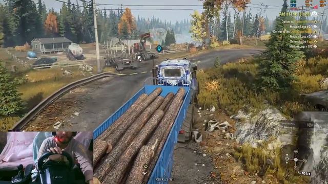 Snowrunner। Doing missions in Russia with Tayga 6436. Muddy roads. Logitech g29 with Gear stick смотреть онлайн