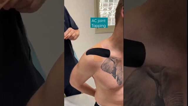 K-Tape for AC joint problem #physicaltherapy #rehab #youtubeshorts #doctor