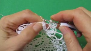 САЛФЕТКА КРЮЧКОМ С АЖУРНЫМИ ЛИСТОЧКАМИ. ЧАСТЬ 2