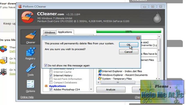 Ccleaner - Remove Temporary files, Cookies... смотреть онлайн