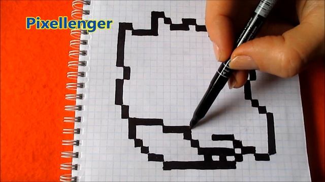Ворон Феникс Бравл Старс Как рисовать по клеточкам How to Draw Raven Brawl Stars Pixel Art