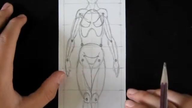 №1.Рисуем человека(женщину) смотреть онлайн