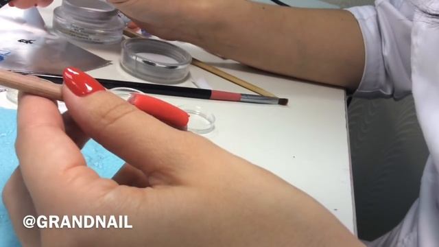 Бархатный Эффект на Гель Лак Дизайн Блестками от "GRAND NAIL" смотреть онлайн