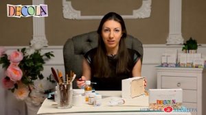 Декорирование шкатулки (объемный декупаж и кракелюр)