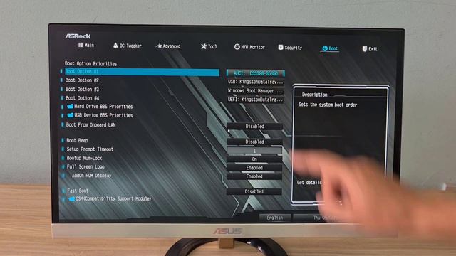 ASROCK, как загрузиться с USB смотреть онлайн