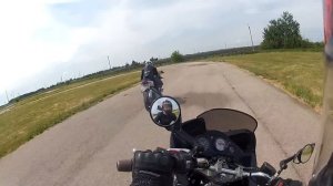 Yamaha TDM850-2 на картинговом треке