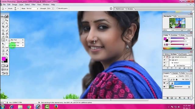 how to change background adobe photoshop 7.0 in hindi смотреть онлайн