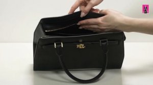 Видеообзор I Женская сумка LAUREN RALPH LAUREN FENWICK 32 SATCHEL MEDIUM 2536794