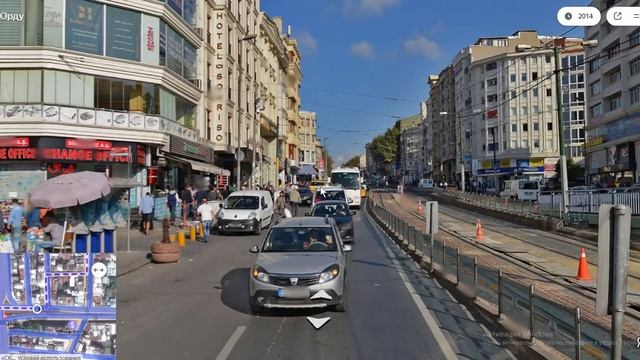 Путь от метро Аксарай до отеля Grand Medya в Стамбуле